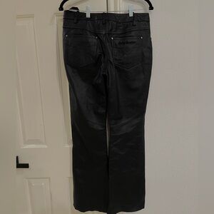 Woman’s Harley Davidson Black Leather Pants